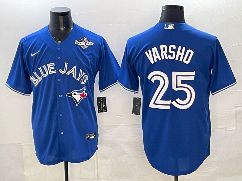 Men Toronto Blue Jays #25 Varsho Blue 2026 Nike Game MLB Jersey 005